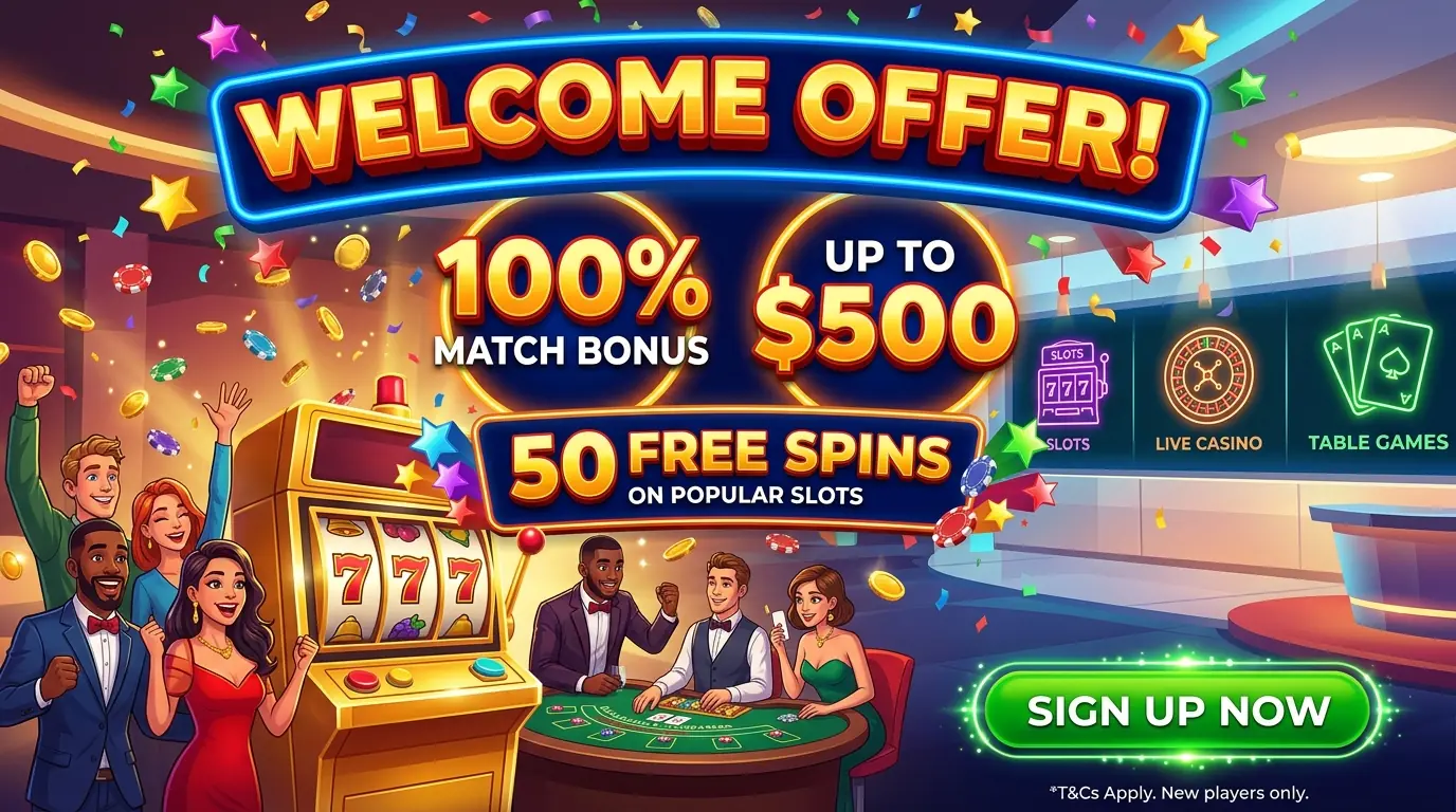 Velkomsttilbud hos Vavada casino